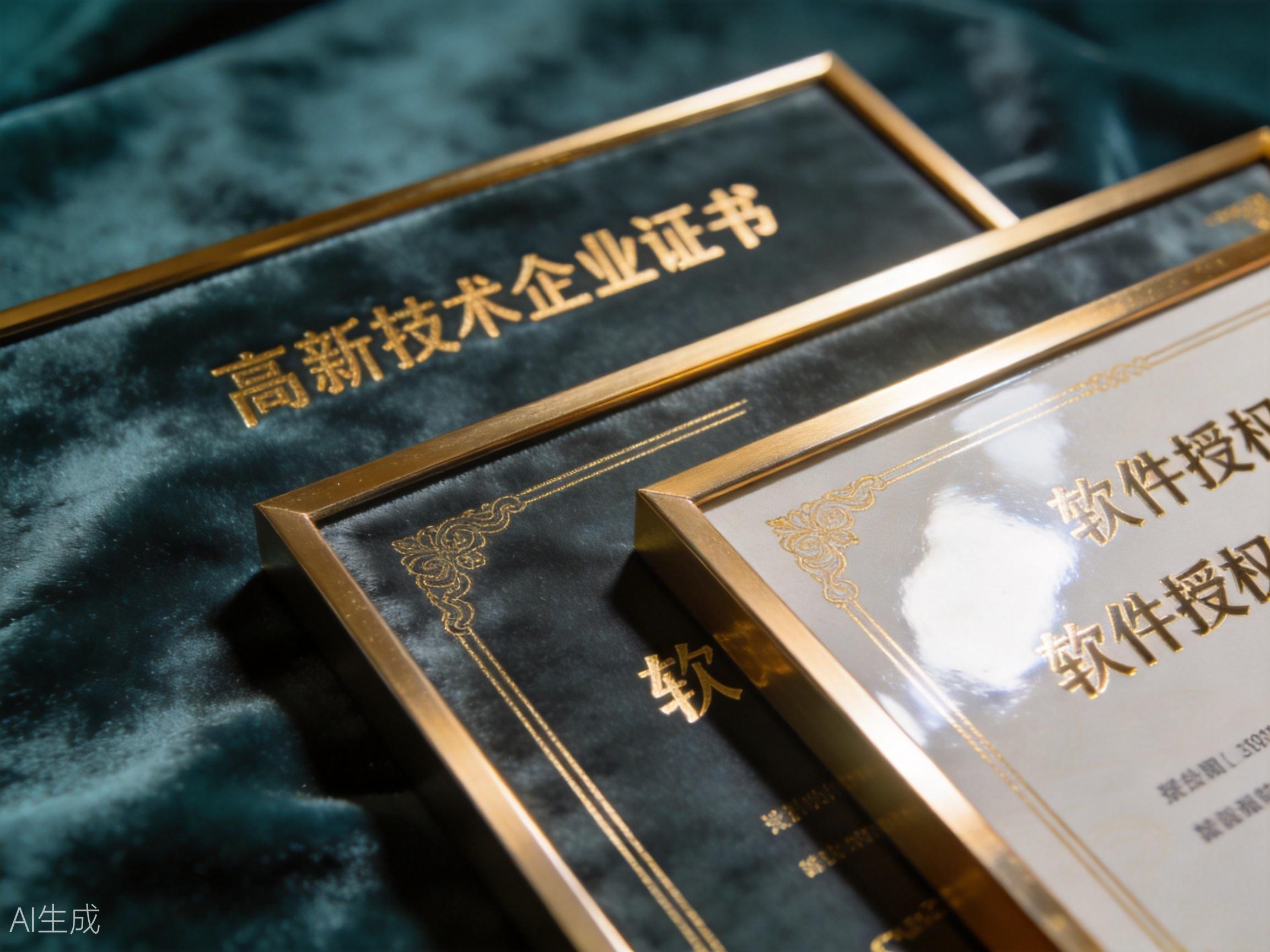 高新技术企业证书与软件著作权证书